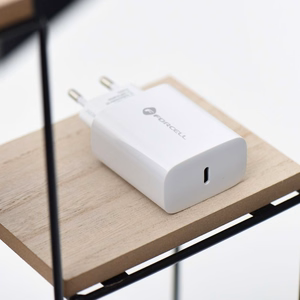 Įkroviklis Forcell (1xUSB-C 3A 25W) baltas