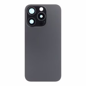 Задняя крышка iPhone 15 Pro Black Titanium (полное покрытие / без NFC Flex) OEM