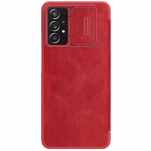 Nillkin Qin кожаный чехол-книжка для Samsung Galaxy A73 красный