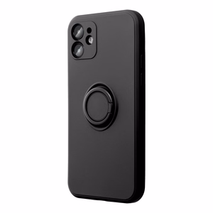 Silikoninis žiedinis dėklas telefonui XIAOMI Redmi Note 13 Pro 5G - juodas