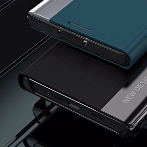 Sleep Case Pro dėklas telefonui Xiaomi Redmi Note 12 Pro+ su stovu mėlynas