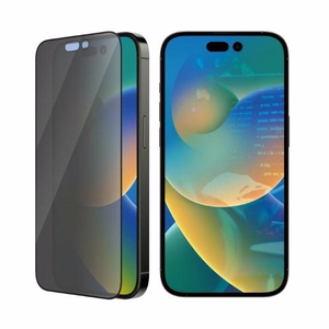 PanzerGlass Ultra-Wide Fit Apsauginis Stiklas Antibakterinis Privatumas su Pozicionieriumi telefonui iPhone 14 Pro