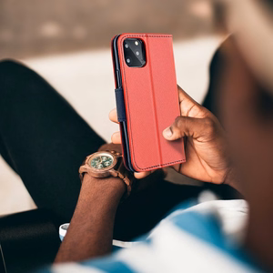 Чехол-книжка для Xiaomi 13T / 13T PRO Fancy Book красный / тёмно-синий