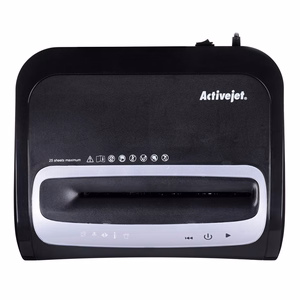 Activejet ASH-2502C dokumentų naikiklis Kryžminis 60 dB 22,8 cm Juoda, Sidabras
