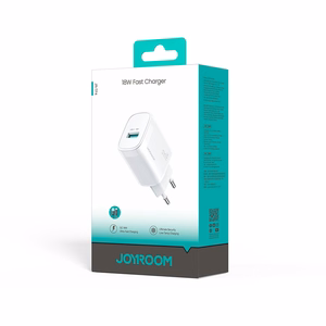 Įkroviklis Joyroom JR-TF4 18W USB-A + USB-A į Lightning Laidas 1.0m baltas