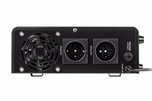 KEMOT PROsinus-500 sieninis rezervinis maitinimo šaltinis, grynos sinusoidės keitiklis su įkrovimo funkcija, 12 V/230 V, 500 VA/300 W