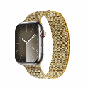 Crong Melange magnetinis dirželis, skirtas Apple Watch 38 / 40 / 41 mm ir 42 mm (Series 10 / 11), geltonas melanžas