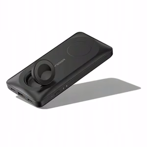VEGER Išorinė baterija 10000 mAh su belaidžiais įkrovikliais, suderinama su MagSafe PD QC3.0 3A 22,5W MagMulti (W1156) juoda