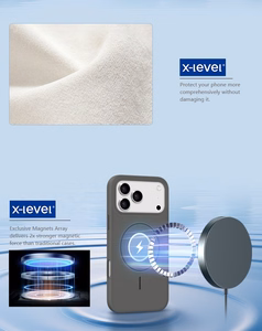 Dėklas X-Level Fluid Skin MagSafe Apple iPhone 17 Pro Max pilkas