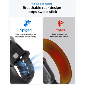 Spigen Liquid Air Pro dirželis Apple Watch Ultra 49mm - juodas