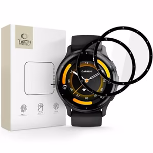 Tech-Protect Glass Flex+ 2 dalių hibridinio stiklo rinkinys Garmin Venu 3 - juodas