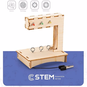 Деревянный конструктор "Светофор", обучающая STEM игрушка
