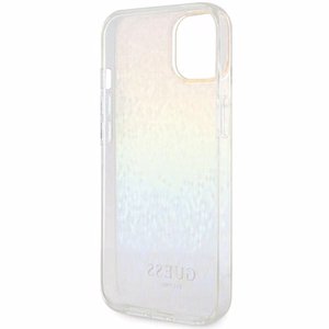 Guess IML Faceted Mirror Disco Iridescent dėklas telefonui iPhone 12/12 Pro - įvairiaspalvis