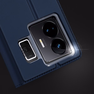 Dux Ducis Skin Pro чехол для Realme GT Neo 5 / Realme GT3 флип-обложка карточный кошелёк подставка чёрный