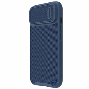 Nillkin Textured S Case для iPhone 14, бронированный чехол с защитой камеры, синий