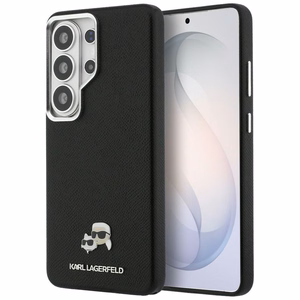Karl Lagerfeld чехол Saffiano KC Metal Logo MagSafe Samsung Galaxy S26 Ultra черный