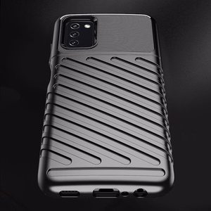 Thunder Case lankstus tvirtas atsparus dėklas TPU dėklas Samsung Galaxy A03s juodas