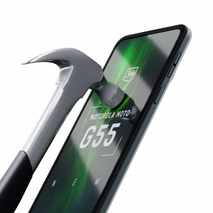 Закалённое стекло 3mk HardGlass Max Lite чёрное для Motorola Moto G55 5G