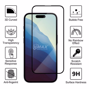 Vmax Apsauginis stiklas 9D iPhone 15 Plus 6,7\"