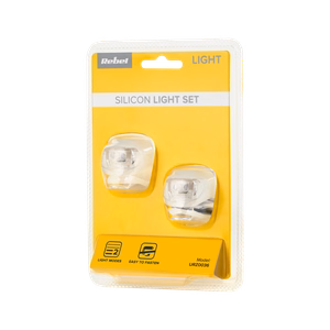 Silicone bicycle light set