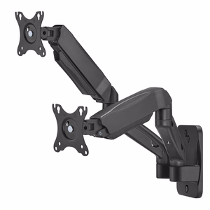 Maclean MC-988 sieninis laikiklis dviem monitoriams 17-32″, maks. 9 kg, mechaninė spyruoklė