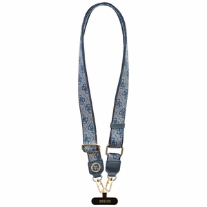 GUESS universal strap GUUCNP4DGMB (4G PU Strap Tether Patch Strass Metal Logo) blue