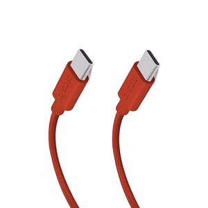 SBS TECABLETISSUETCCR Плетёный кабель USB-C - USB-C 1.5m 60W - красный