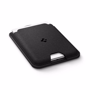 Spigen Urban Fit magnetinis „MagSafe“ kortelių dėklas telefonui – juodas