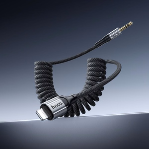 Cable AUX Jack 3,5 mm to Lightning Hoco 1,5 m UPA33A black