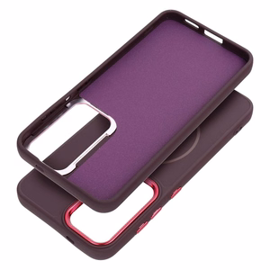 Чехол для Samsung A07 Frame Mag Cover совместимый с MagSafe фиолетовый
