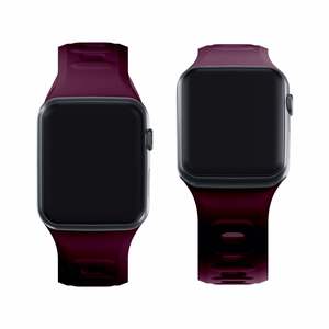 Силиконовый ремешок 3mk для Apple Watch, 38/40/41/42 mm, Mulberry, малый размер