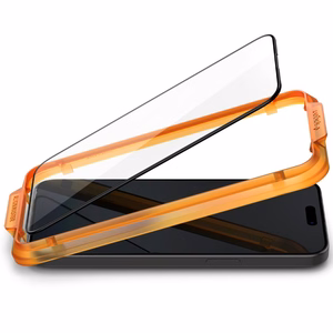 Spigen ALM Glass FC grūdintas stiklas iPhone 15 Plus - juodas 2 vnt.