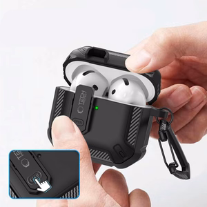 Tech-Protect Carbonox Чехол для AirPods 4 - чёрный