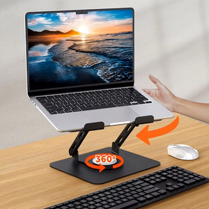 Reguliuojamas, besisukantis, ergonomiškas nešiojamojo kompiuterio stovas 10–17″ LAPTOP STAND ROTO MT2662