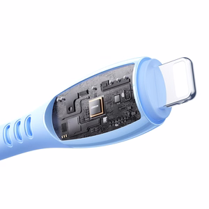 Joyroom S-A59 Vibrant Series 3A USB-A - Lightning laidas 1.2m - mėlynas