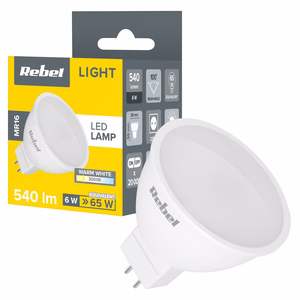Rebel MR16 LED lemputė, 6 W, 3000 K, 230 V