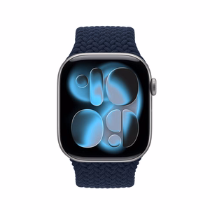 Crong Wave Band pintas Apple Watch dirželis, 38/40/41/42 mm, tamsiai mėlynos spalvos