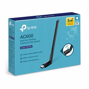 TP-LINK Archer T2U Plus AC600 didelio stiprinimo dviejų dažnių Wi-Fi USB adapteris