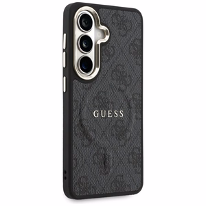Dėklas Guess PU Leather 4G Gold Frame Magnetic Samsung S942 S26 juodas