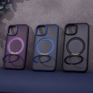 Magnetinis besisukantis dėklas telefonui iPhone 14 Pro 6,1" tamsiai mėlynas