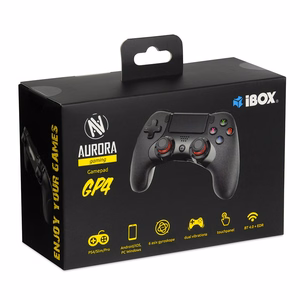 iBox IGP4 игровой геймпад чёрный Bluetooth аналоговый/цифровой Android, ПК, PlayStation 4, iOS