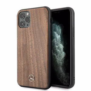 Mercedes Wood Line Walnut чехол для iPhone 11 Pro Max - коричневый