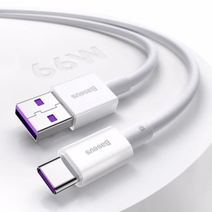 USB кабель Baseus Superior с USB на Type-C 66W 1.0м белый CATYS-02