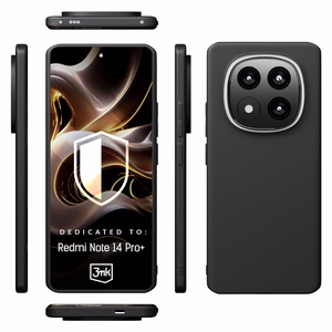 3mk Matinis dėklas Xiaomi Redmi Note 14 Pro+ - juodas