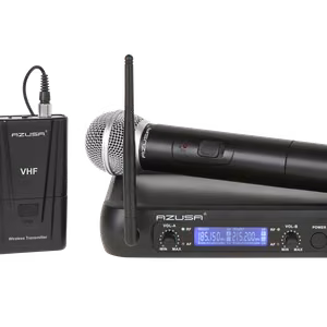 2-канальная беспроводная VHF-микрофонная система WR-358LD, ручной и петличный микрофоны