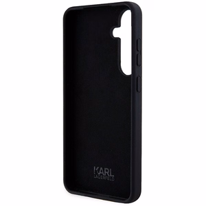 Karl Lagerfeld silikoninis Ikonik dėklas telefonui Samsung Galaxy S24+ - juodas