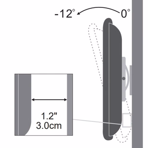 Techly ICA-LCD-900 76,2 cm (30") Juoda