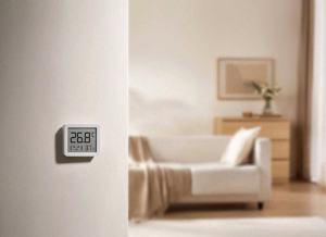 Xiaomi Smart Temperature and Humidity Monitor 3 Mini QBH4312GL – kompaktiškas temperatūros ir drėgmės matuoklis, baltas