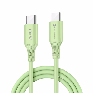 Кабель USB C to USB C Forcell F-Energy QC4.0 PD 5A 100W Silicone 1 m C347 зелёный