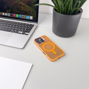 Magnetinė kolekcija MagSafe dėklas iPhone 16 Pro - oranžinė